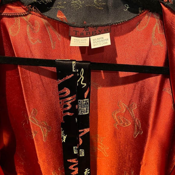 Satin Kimono Robe - Picture 3 of 5